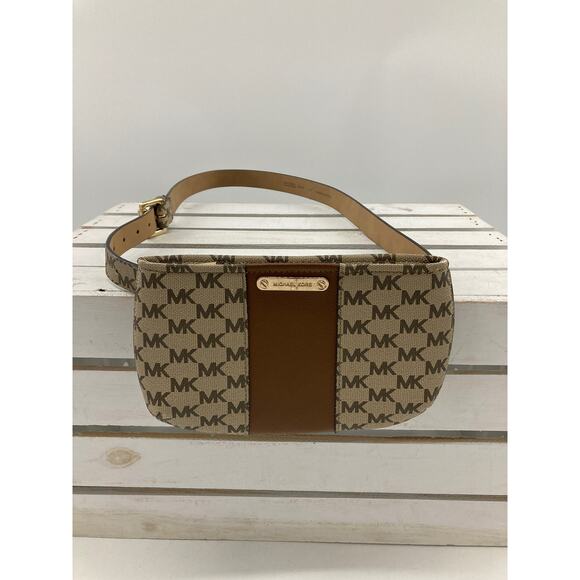 MICHAEL KORS, TAN, BROWN LARGE, (LARGE BELT SIZE) FANNY PACK - Picture 1 of 9